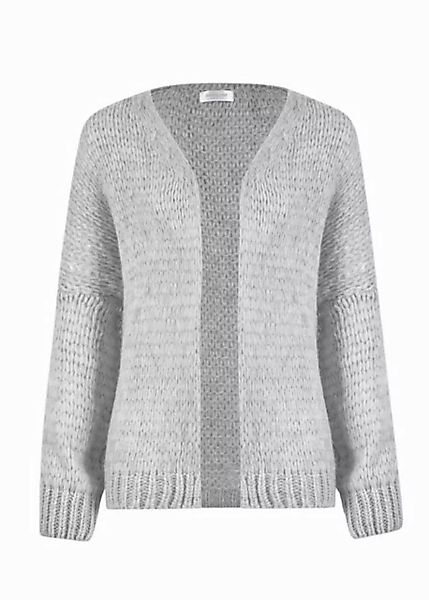 SASSYCLASSY Cardigan Offen fallende Oversize Strickjacke Damen Elegant Läss günstig online kaufen