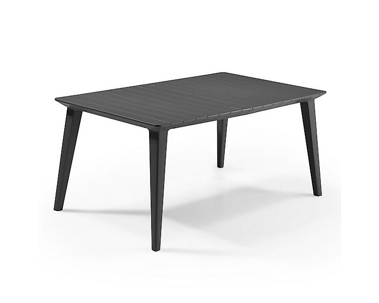 Allibert Gartentisch Allibert Lima Tisch Anthrazit wetterfest, Garten, Outd günstig online kaufen