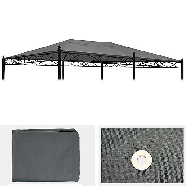 MCW Ersatzbezug Dach Pergola Calpe 5x3m Grau günstig online kaufen