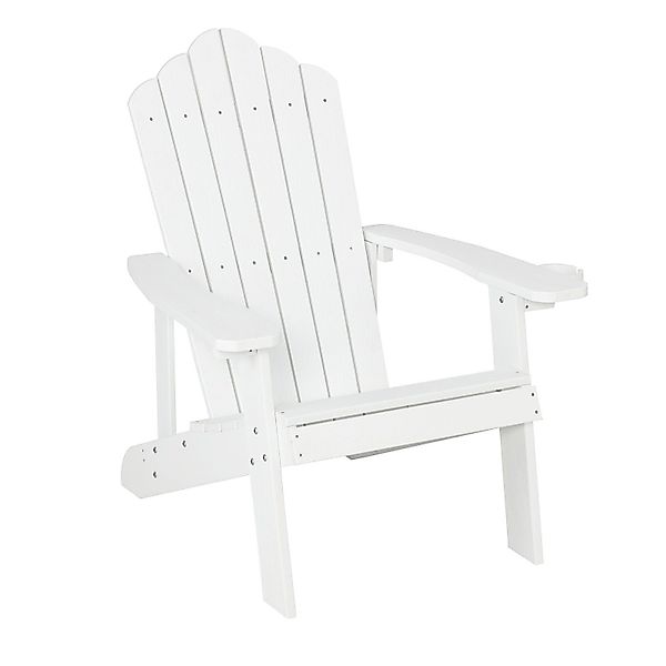 KOMFOTTEU Gartenstuhl Adirondack Stuhl mit Getränkehalter, günstig online kaufen