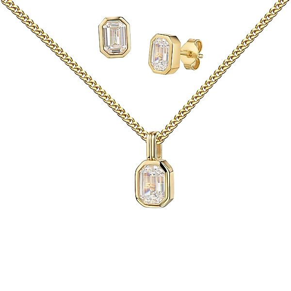 JEVELION Schmuckset Anhänger 585 Gold 2x günstig online kaufen