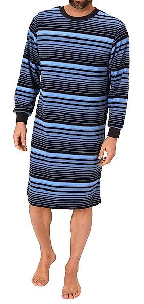 Normann Pyjama Edel aussehendes Herren Frottee Nachthemd langarm mit Bündch günstig online kaufen