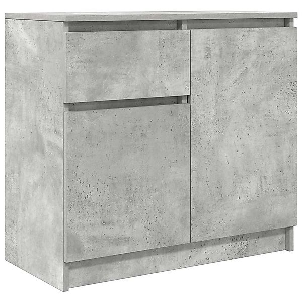 vidaXL Sideboard mit Schublade Betongrau 71x35x65 cm Holzwerkstoff 861601 günstig online kaufen