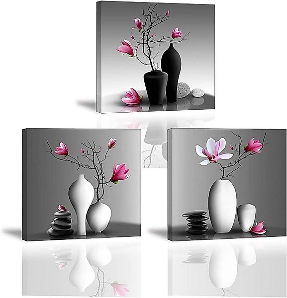 trends for living Wandbild Wandbild 3er Set Orchidee 30x30 cm ohne Rahmen f günstig online kaufen