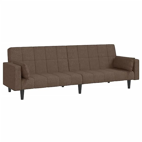 vidaXL Schlafsofa 2-Sitzer mit 2 Kissen Taupe Stoff 375839 günstig online kaufen