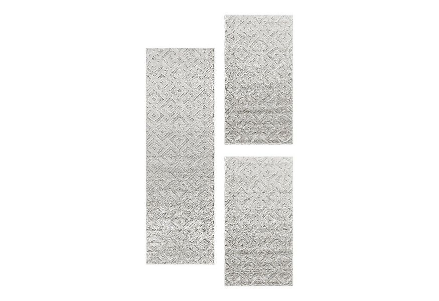 Carpettex Hochflor-Bettumrandung Geometrisch Design, Höhe 20 mm, (Bett-Set, günstig online kaufen