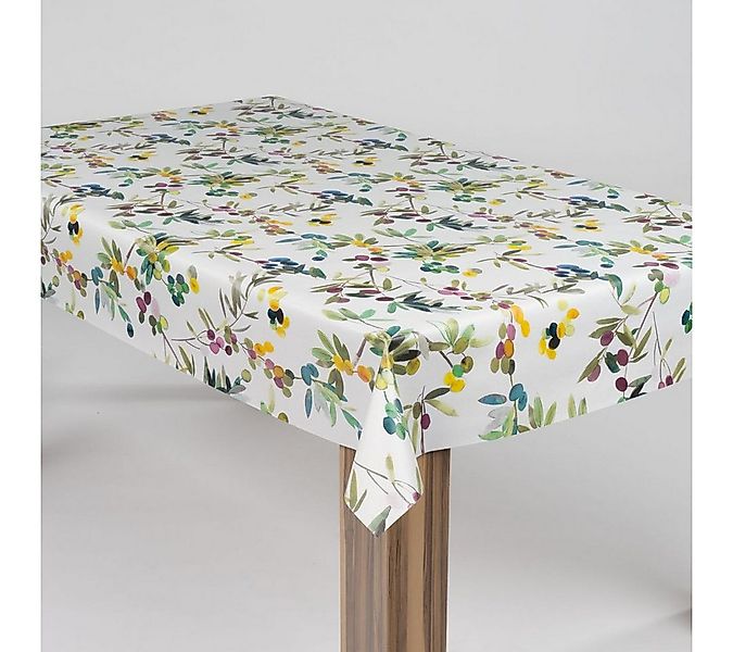 laro Tischdecke laro Wachstuch-Tischdecke Wachstischdecke Oliven Bunt günstig online kaufen