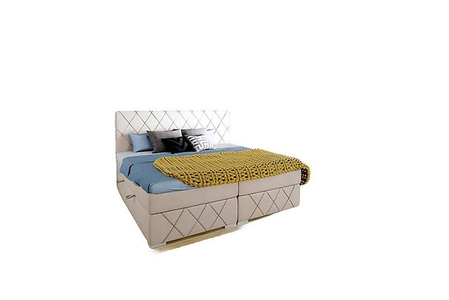 Xlmoebel Bett Vollständiges Boxspringbett-Set mit Doppelmatratze, Topper un günstig online kaufen