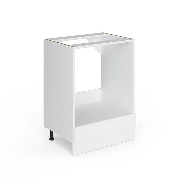 Vicco Herdumbauschrank R-Line Herdschrank Weiß Hochglanz/Weiß 60 cm AP Eich günstig online kaufen