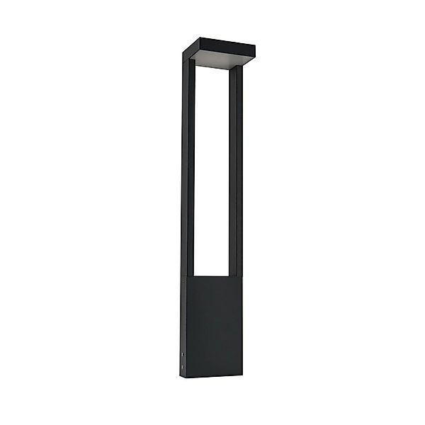 Lindby LED Außenleuchte Lonete 10025703 Modern in Schwarz aus Aluminium 1-f günstig online kaufen