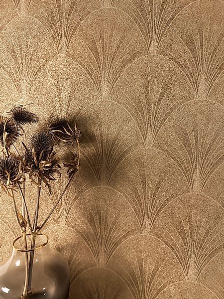 Newroom Vliestapete, Gold Tapete Modern Geometrische günstig online kaufen