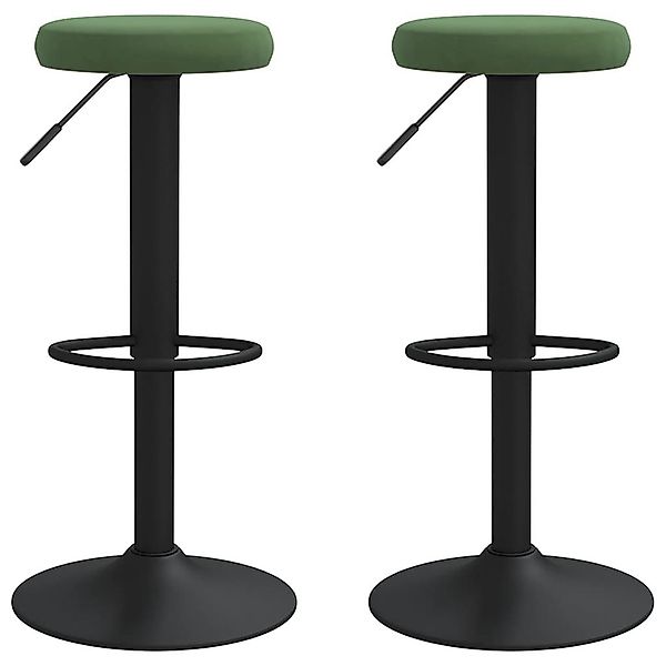 vidaXL Barhocker Barhocker 2 Stk. Dunkelgrün günstig online kaufen