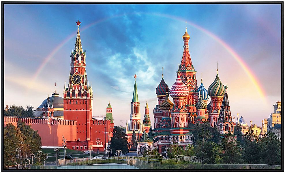Papermoon Infrarotheizung »Moskau mit Regenbogen«, sehr angenehme Strahlung günstig online kaufen