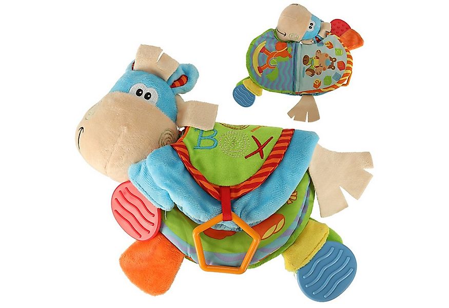 Ikonka Greifspielzeug Esel Sinnesbuch mit Rassel und Beißring für Neugebore günstig online kaufen