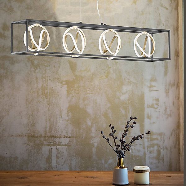 LED-Hängeleuchte Gisi, CCT, dimmbar, 4fl günstig online kaufen