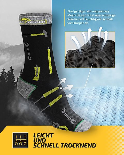 Workpower Socken sehr leichtes & schnelltrocknendes günstig online kaufen