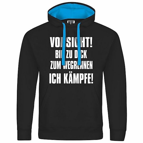 deinshirt Kapuzenpullover Herren Kapuzenpullover Vorsicht bin zu dick zum w günstig online kaufen