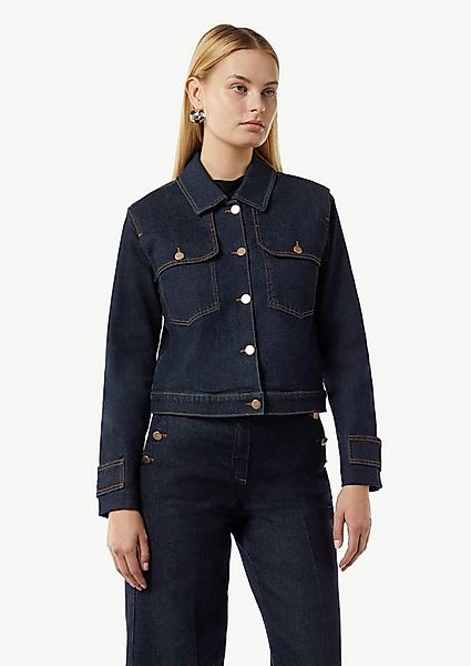 comma Jeansjacke Raw-Denim (1, 1-St) Boxy, goldene Knöpfe günstig online kaufen