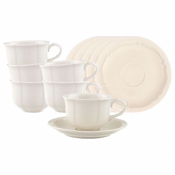 Villeroy & Boch Tasse "Teeobertassen mit Untertassen Manoir 130 ml 6er Set günstig online kaufen