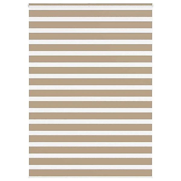 vidaXL Doppelrollo Sandbraun 160x200 cm Stoffbreite 155,9 cm Polyester 4014 günstig online kaufen