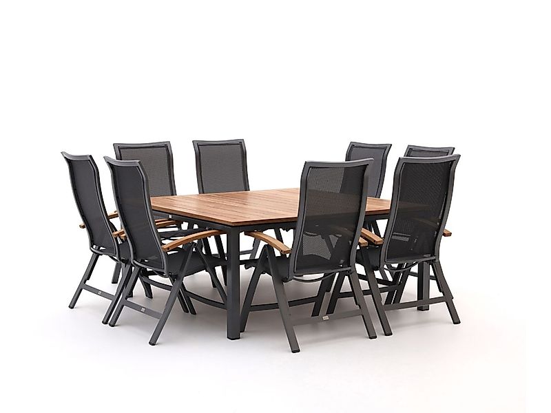 Bellagio Lugo/Linosa 160x160cm dining tuinset 9-delig verstelbaar günstig online kaufen