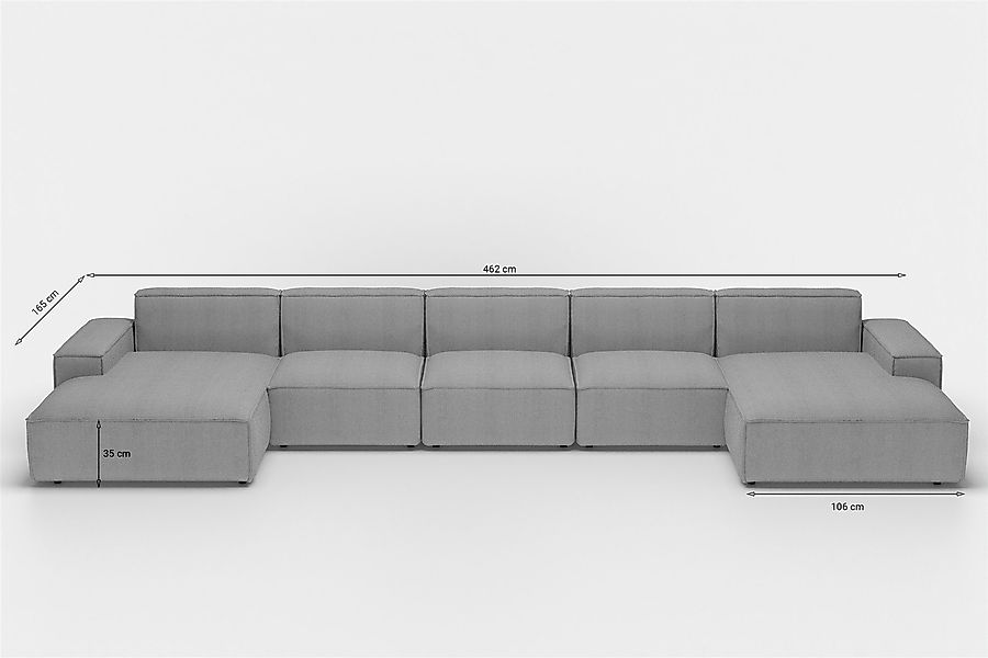 Fun Möbel Wohnlandschaft U-Form CELES XL, günstig online kaufen