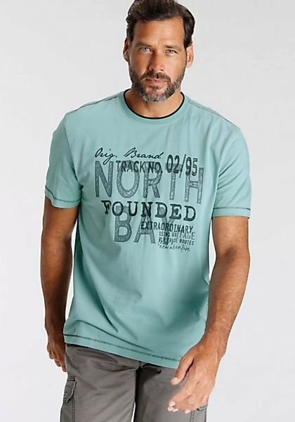 Man's World T-Shirt mit Brustprint und kontrastreichen Details günstig online kaufen