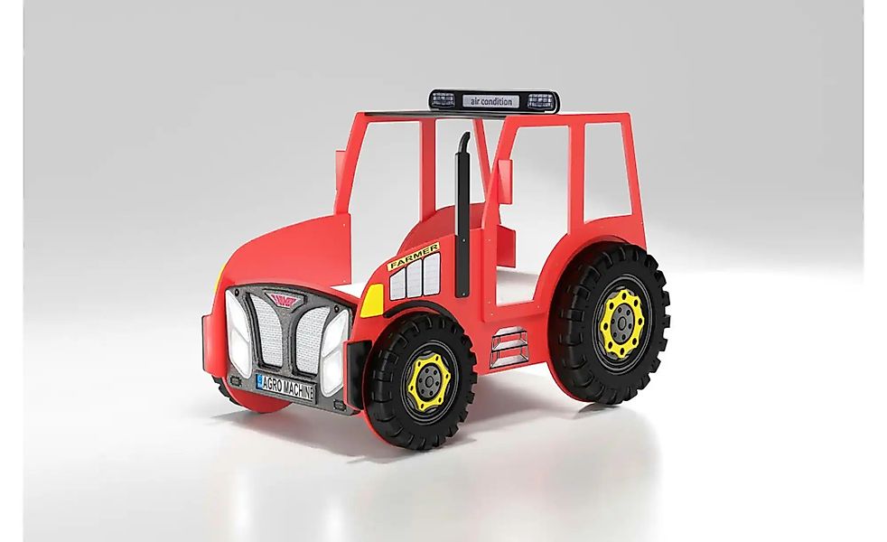 Autobett Traktor   ¦ rot ¦ Maße (cm): B: 111 H: 145 Betten > Bettgestelle - günstig online kaufen