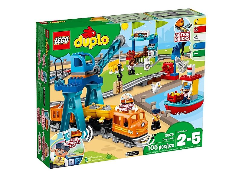 LEGO® LEGO® DUPLO® 10875 Güterzug Konstruktionsspielsteine, (105 St) günstig online kaufen