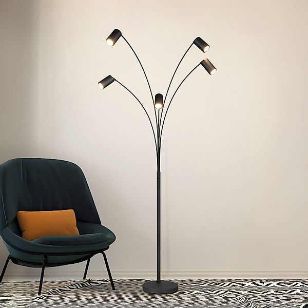 TRIO Leuchten Stehlampe »MARLEY, 5-flammige Bogenleuchte, exkl 5x GU10 max günstig online kaufen