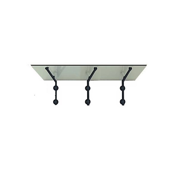 Glaszentrum Hagen L 230x90 cm Glasvordach inkl. Halter Ral7016 Klarglas günstig online kaufen