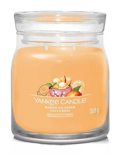 Yankee Candle Duftkerze Signature Mango Ice Cream 368 g günstig online kaufen