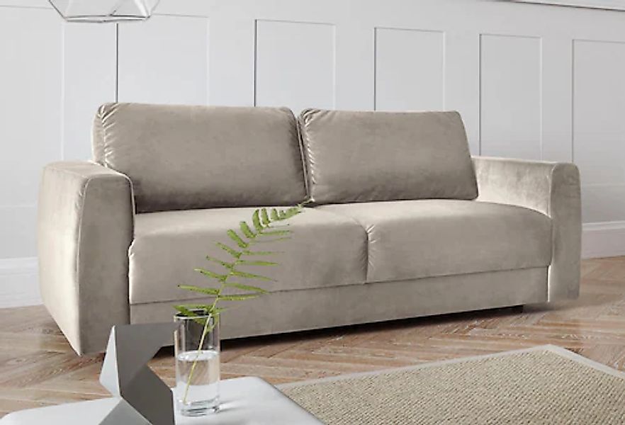 Home affaire 2-Sitzer »Hobro« in 3 Bezugsqualitäten in vielen Farben, Desig günstig online kaufen