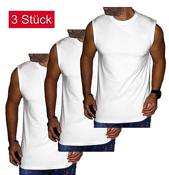 RMK Unterhemd Unterhemd Muscleshirt Tanktop Ärmellos Shirt Uni Farben günstig online kaufen