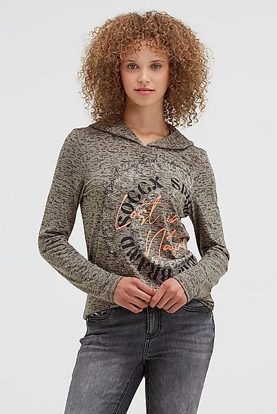 SOCCX Kapuzenshirt mit Ausbrenner-Effekten günstig online kaufen