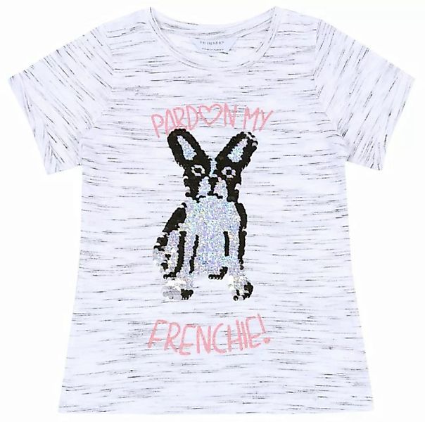 Sarcia.eu Kurzarmbluse Schwarz-weißes Hemd/T-Shirt mit Sequin-Art Paillette günstig online kaufen