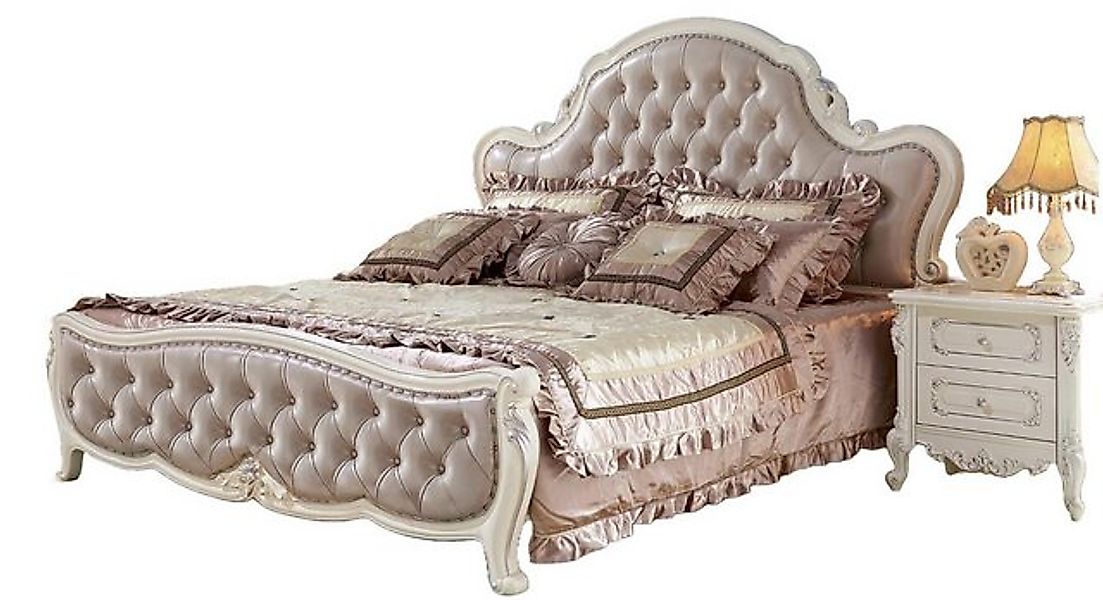 JVmoebel Bett Polster Doppel Hotel Betten Schlaf Zimmer Echtholz 180x200cm günstig online kaufen