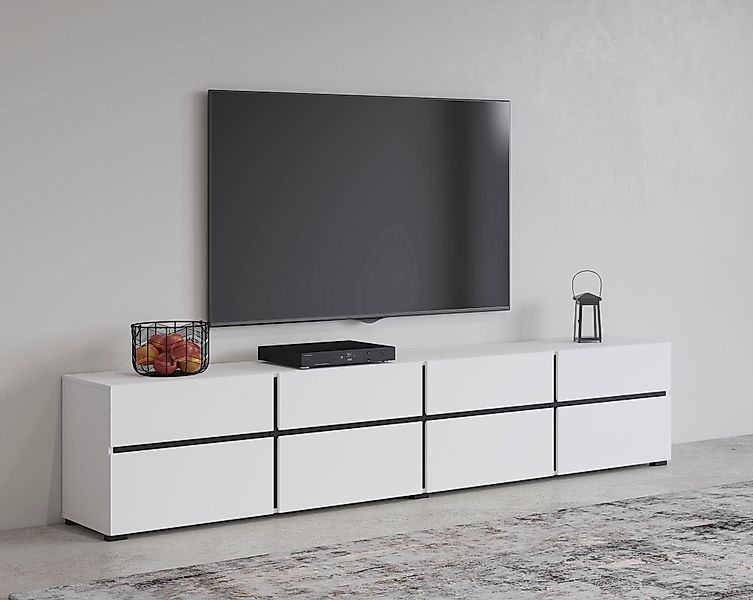INOSIGN Lowboard Cross, moderne grifflose TV-Kommode,4 günstig online kaufen