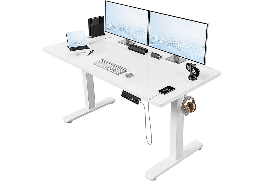 HOMALL Schreibtisch Höhenverstellbarer Elektrisch Schreibtisch, Vierteilige günstig online kaufen