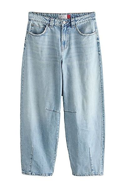 Next Weite Jeans Barrel-Jeans mit Knieabnäher 100 % Baumwolle (1-tlg) günstig online kaufen