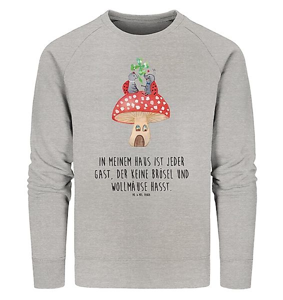 Mr. & Mrs. Panda Longpullover Marienkäfer Fliegenpilz Größe M - Heather Gre günstig online kaufen