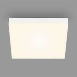 LED-Deckenlampe Flame, 3000K, 28,7x28,7cm, silber günstig online kaufen