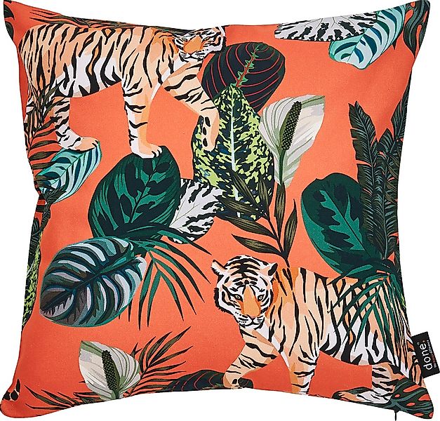 done. Dekokissen "Panama Print Tiger" Beidseitig bedruckte Kissenhüle ohne günstig online kaufen