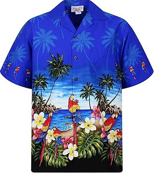 Pacific Legend Hawaiihemd Papagei mit Schwarz Original Hawaiihemd mit 100% günstig online kaufen