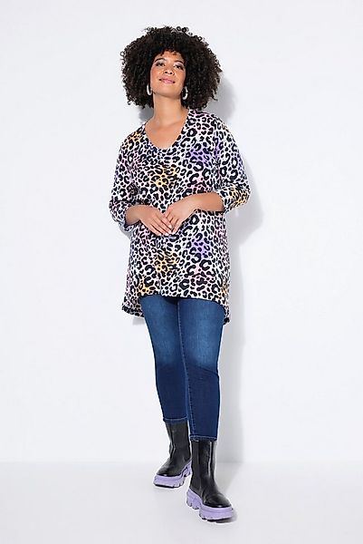 Angel of Style Longshirt T-Shirt Leomuster 3/4-Ärmel Saum hinten länger günstig online kaufen