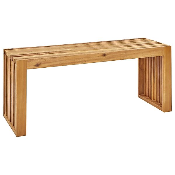 Beliani Gartenbank Heller Holzfarbton 35x105x43 günstig online kaufen