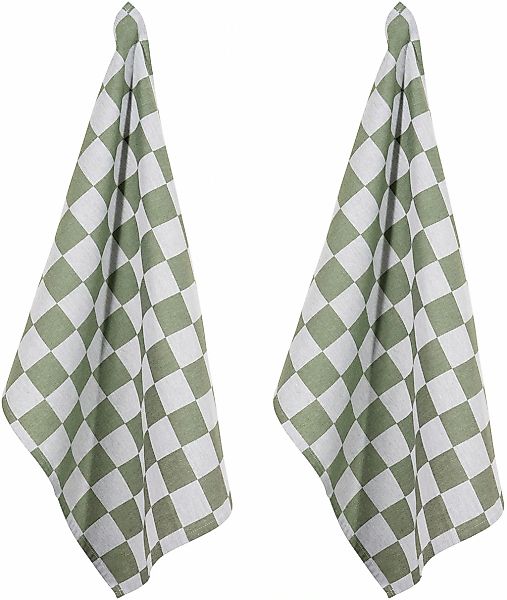 PAD Geschirrtuch "CHESS" 100% Baumwolle, 50x70 cm, modernes Karo Design günstig online kaufen