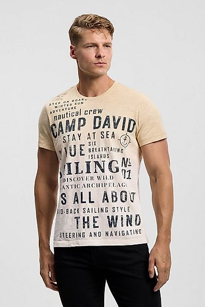 CAMP DAVID Rundhalsshirt mit Farbverlauf günstig online kaufen