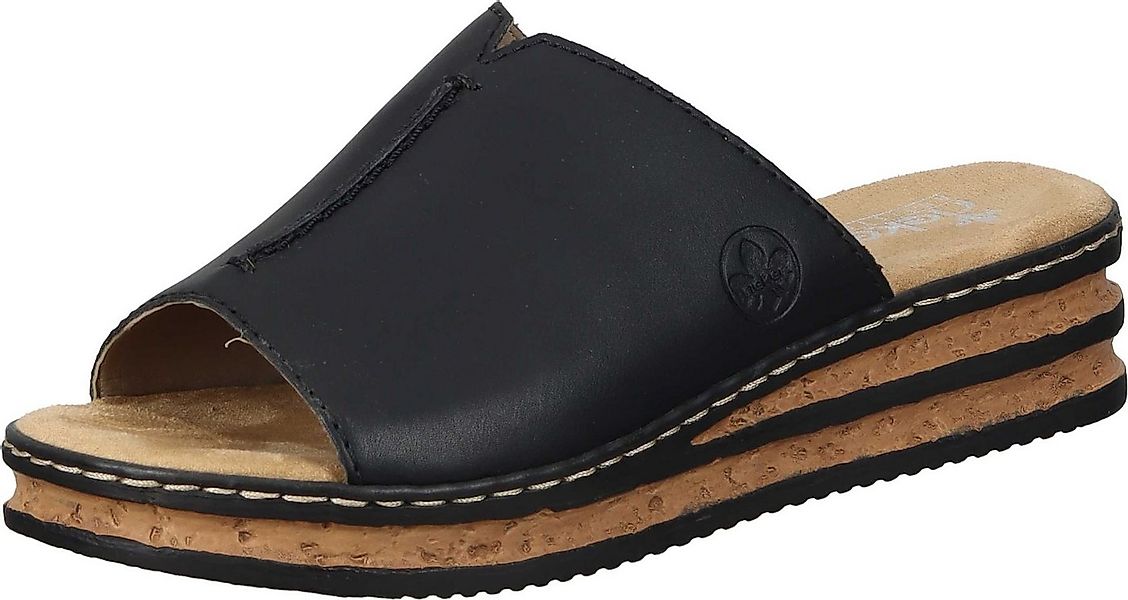Rieker Pantoletten Pantolette aus strapazierfähigem Synthetik günstig online kaufen