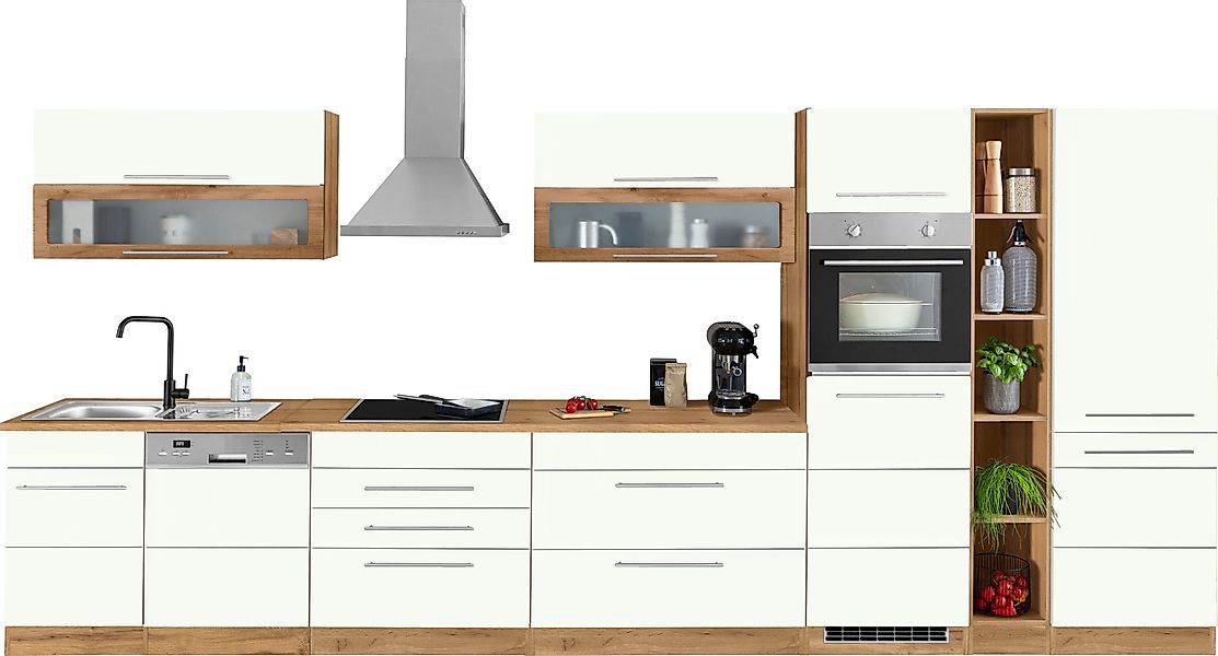 KOCHSTATION Küchenzeile "KS-Wien", Breite 440 cm, wahlweise mit E-Geräten u günstig online kaufen